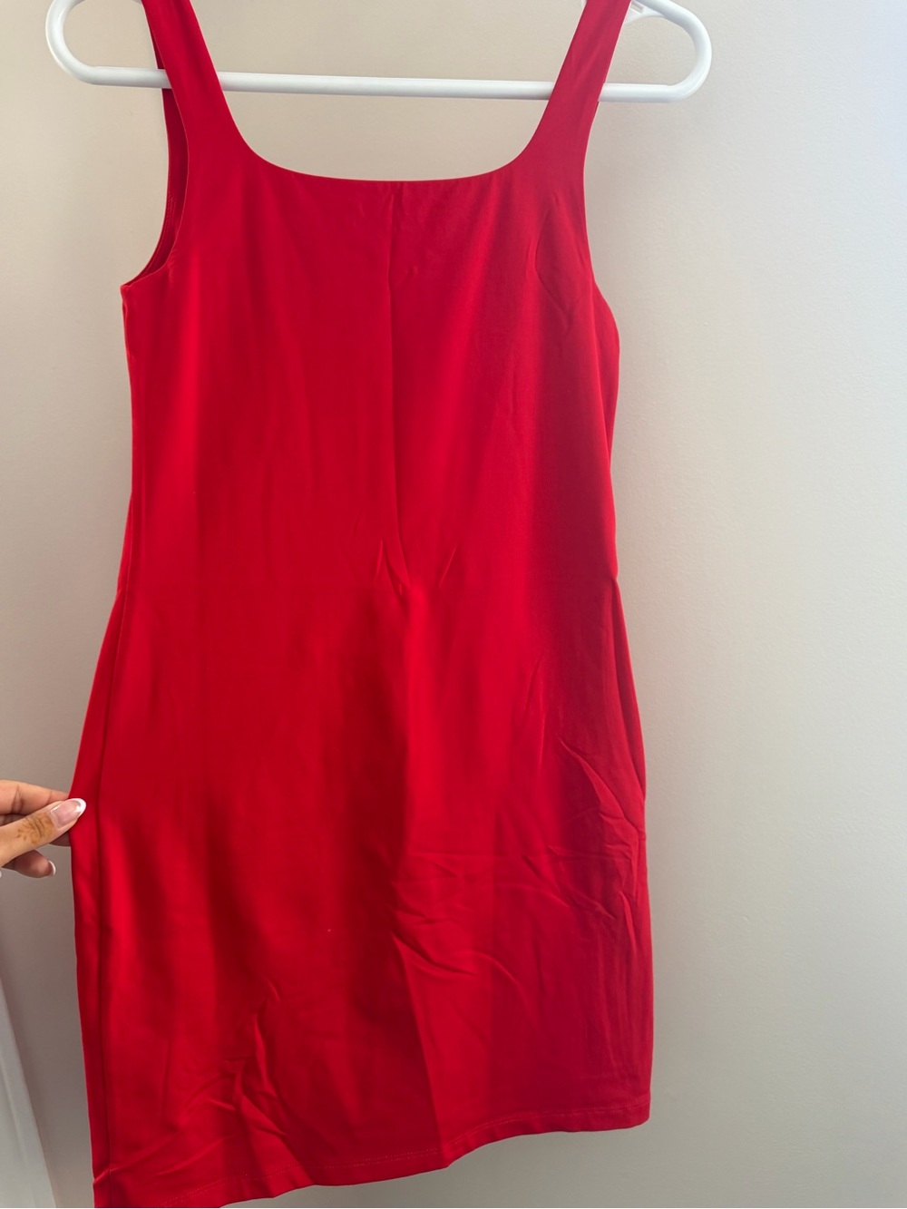Babaton Red Square-Neck Sleeveless Dress - Picture 4 of 4
